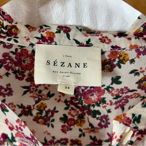 Sezane Pierro Shirt 34 XS 6 - Picture 3 of 4